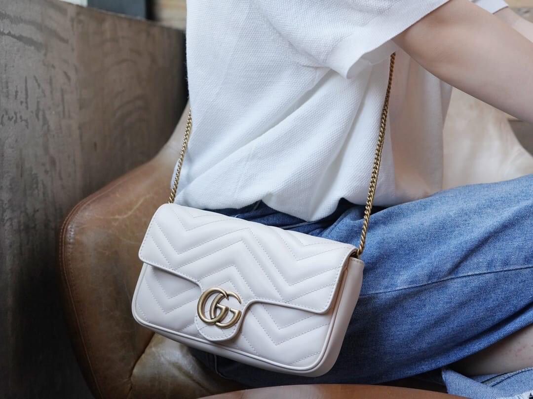 IMPORTED GUCCI BAG (WHITE)